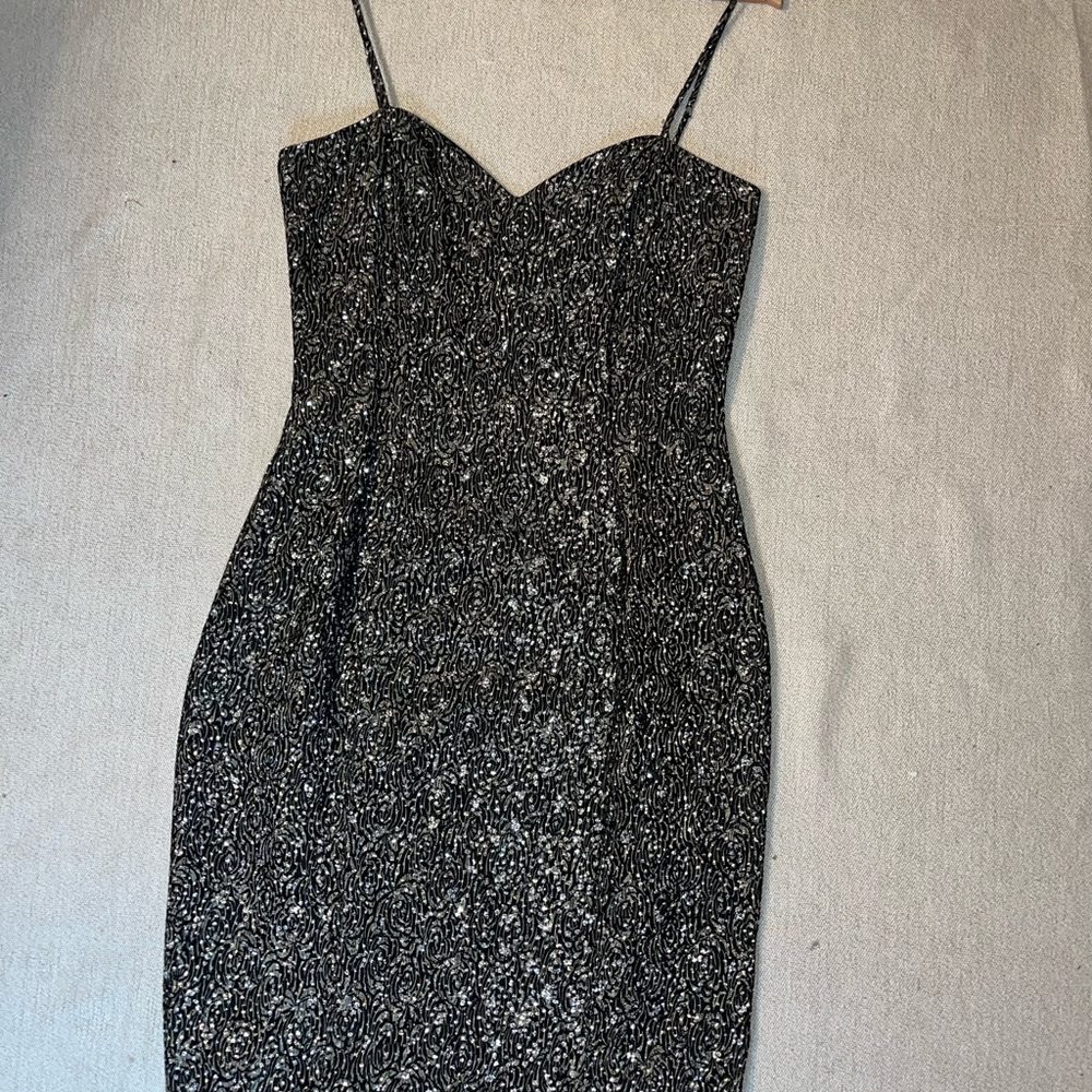 Elegant Black and White Women's Prom Dress